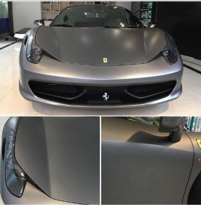 Vinilo gris metálico mate satinado cromo envoltura de coche película pegatina calcomanía sin burbujas - Imagen 1 de 4