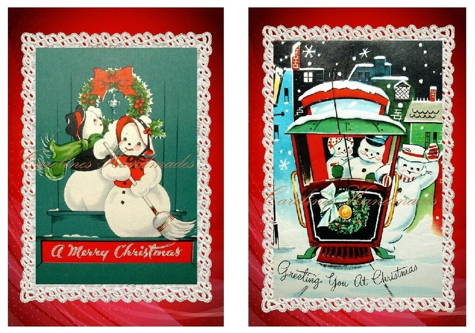 Vintage Retro Navidad B Diseñador JUEGO MULTITALLA Bloques de Edredón de Tela de Algodón Foto 1 de 1