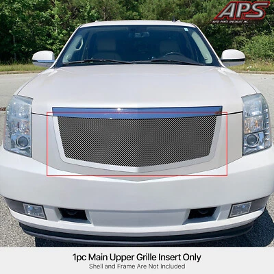 Fits 2007-2014 Cadillac Escalade Stainless Steel Mesh Grille Grill Insert - Image 1 of 4