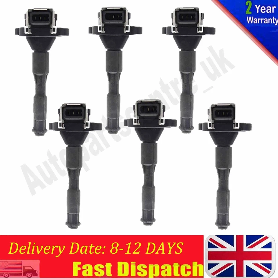 6PCS Ignition Coil For BMW 320 323 E46 323 E36 BMW 325 E46 328 E36 E46 330 E46 - Image 1 of 4