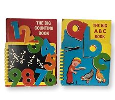 Vintage Learn And Play Book Set - The Big Counting Book & Big ABC Book 1961