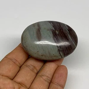 92.77g, 2.3"x1.7"x1", Narmada Shiva Lingam Palm-Stone Polished, B29397 - Picture 1 of 12