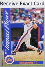 Todd Hundley 1992 Score Card #31 from 90's Impact Player Set _ Exact Card (S)