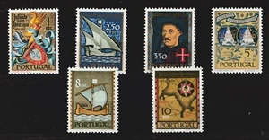 1960 Portugal Sc# 860-65 set. Prince Henry the Navigator, Ships, Map. MNH Cv$33 - Picture 1 of 1