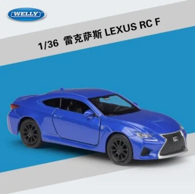 Welly 1:36 Lexus RCF Diecast Metal Pullback Model Car Boy Toy - Image 1 of 4