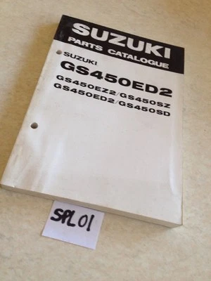 Suzuki Piezas List GS450ED2 GS450 EZ2 Sz ED2 SD GS 450 450GS Ed. 1982 - Imagen 1 de 4