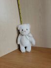 Vintage 1995 Baby Gund First Christmas White Teddy Bear Mini 6" Classic Jointed