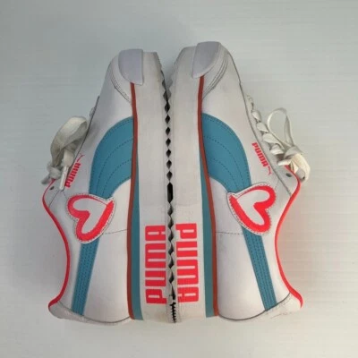 Zapatilla deportiva Puma para mujer 9 Roma Amor corazón plataforma atlética parte superior baja zapato de encaje Core Go Foto 1 de 4