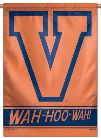 Virginia Cavaliers WAH-HOO-WAH! Classic Retro Style Premium 28x40 BANNER Flag Cover