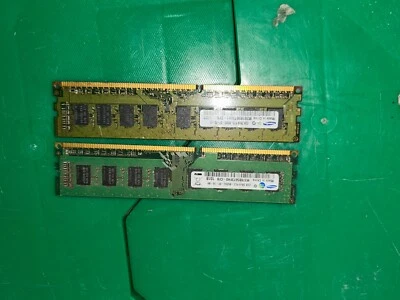 Samsung 2GB 2Rx8 PC3-8500E Memory Module M391B5673EH1-CF8- 2GB X 2- 2 STICKS - Image 1 of 3