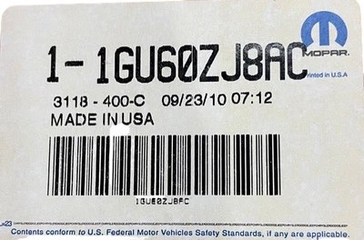 Jeep Grand Cherokee Cluster 2009-2010 1GU60ZJ8AC - NUEVO OEM Foto 1 de 4