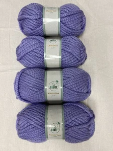 Aldi So Crafty Chunky Yarn Lilac, 400g 4 X 100g Balls 02/2023 - Picture 1 of 10