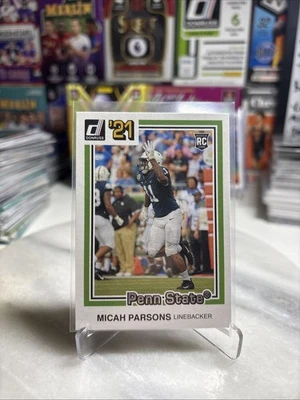 Micah Parsons 2021 Chronicles Donruss Draft Picks RC No. 27 Rookie Penn State - Image 1 of 2