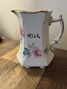 Royal Crownford Ironstone Milk Pitcher - Memory Rose - Picture 1 of 8