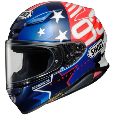 Shoei RF-1400 Marquez American Spirit Helmet - Red/White/Blue, Large - Image 1 of 4