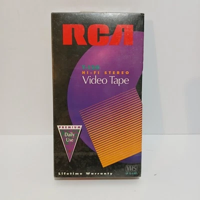 RCA Blank VHS Tape. T-120 Hi-Fi Stereo. New. - Image 1 of 4
