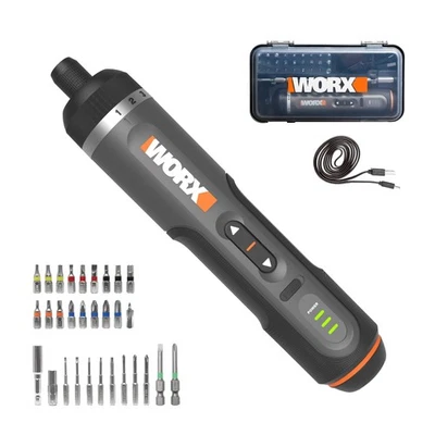 WORX 4V Lithium Screwdriver 30-Piece Accessory Kit WX242L - Image 1 of 4