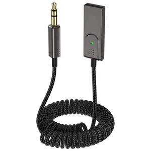 Aux-Auf-Bluetooth-5.1-Adapter 3,5-Mm-Bluetooth-EmpfäNger, Integriertes Mikr6979 - Bild 1 von 7