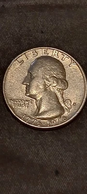 1976 Bicentennial Washington Quarter Dollar Coin Rim Error "In Cod We Trust" - Image 1 of 4