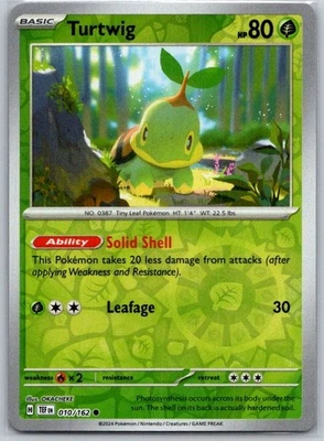 Turtwig 010/162 Reverse Holo SV05: Temporal Forces NM - Image 1 of 2