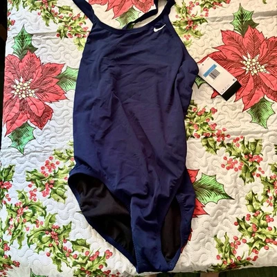 Maiô feminino Nike peça única tamanho 40 azul novo com etiquetas - Imagem 1 de 3