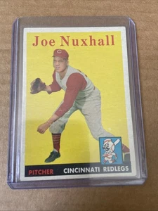 1958 Topps Joe Nuxhall Cincinnati Red legs Baseball Card #63 - Picture 1 of 2