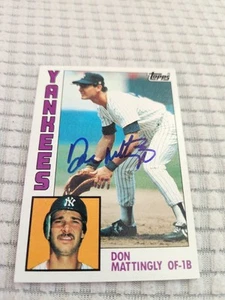 Signed 1984 Topps Don Mattingly - Picture 1 of 3