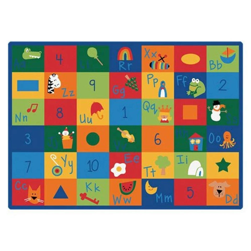 7000 Learning Blocks Classroom Seating Rug 5ft 10in x 8ft 4in Rectangle Multi... - Image 1 of 1
