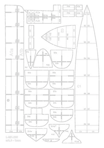 MK-L-205 - L.S.N.S. 'Governor Moore'  frames - 1/200 paper model - Picture 1 of 3