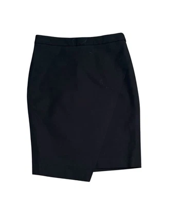 NUEVO CON ETIQUETAS Banana Republic Mujer’s Sloan Falda Lápiz Cremallera Trasera Negra Talla: 00 Petite Foto 1 de 4