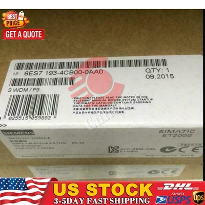 New Siemens 6ES7 193-4CC20-0AA0 6ES7193-4CC20-0AA0 Terminal module for ET 200S - Image 1 of 4