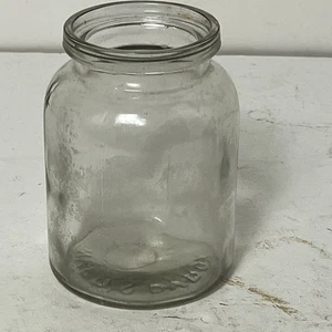 Vintage Bowkers Pyrox Clear Glass Embossed Poison Jar - Picture 1 of 14