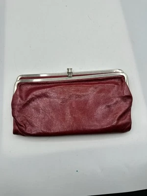 Cartera sin asas HOBO International Lauren roja de cuero envejecido Foto 1 de 4