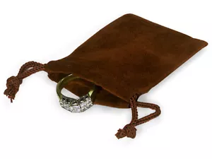 100 bolsas de joyería marrones 2x2 bolsas de terciopelo de terciopelo - Imagen 1 de 1