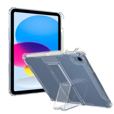 Clear Case Shockproof Stand Cover For iPad 10th 9/8/7/6/5th Pro 11/12.9 Air 4/5 - Image 1 of 4