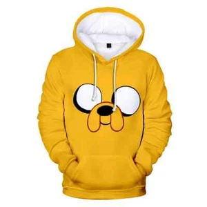 Hoodie Adventure Time Finn And Jake The Dog Face 3D Hoodie Sweatshirt Clothes - Picture 1 of 33