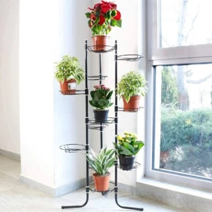 Estante para flores escalera para plantas soporte para flores metal plantas 11 estantes 110 cm - Imagen 1 de 7