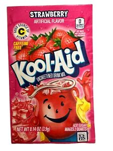 20 Kool-Aid Strawberry unsweetened Drink Mix Best By 3/2024