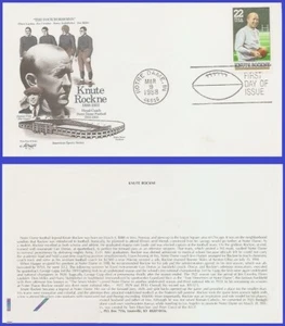 USA4 #2376 U/A ARTMASTER FDC Knute Rockne - Imagen 1 de 1