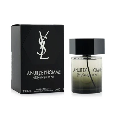 Yves Saint Laurent La Nuit De L'Homme 100ml Mens EDT 100% Genuine Brand New - image 1 of 3