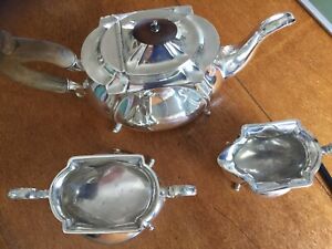 Sterling Silver Sheffield Tea Service 1911 Cooper Brothers