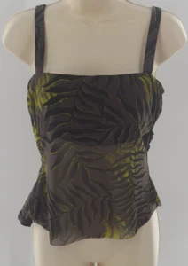 Carlisle Green and Black Blouse Size 6 - Picture 1 of 3