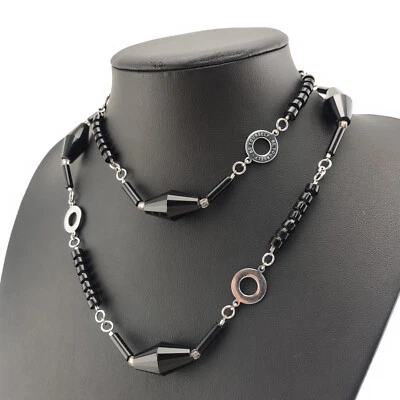 ⭐ Leonardo Halskette Collier Anhänger Strass Stein Kette Perle Silber 127 ⭐ - Bild 1 von 2