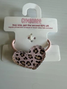 Gymboree Kitty Glamour Line Leopard Heart Pony Holder Vintage Accessories New - Picture 1 of 4