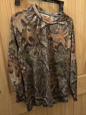 Mossy Oak Game Winner Long Sleeve Camo Shirt Men's Size Small Lightweight - Image 1 of 4