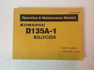 Komatsu D135A-1 Bulldozer Manuale Uso e Manutenzione SEAM015A0102 - Foto 1 di 3
