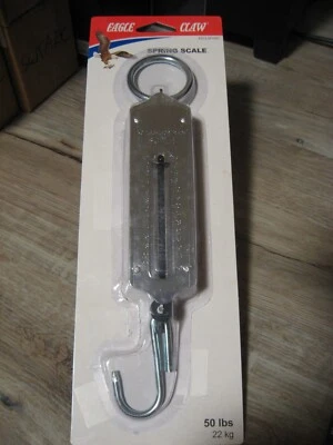 Eagle Claw Fishing Tool - 50 LB Spring Scale - Measures In Pounds & Kilos - Image 1 of 4