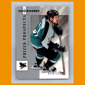 Tarjeta de hockey Grant Stevenson Rookie #163 2005 Fleer Hot Prospects San Jose Sharks - Imagen 1 de 3