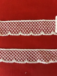 Cimelio francese bordo pizzo bordo 1 1/8 iarda x 1" set artigianato cucito /2 - Foto 1 di 3