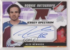 2021-22 SPx Rookie Auto Jersey Spectrum /35 Alex Newhook #AN Rookie Auto RC